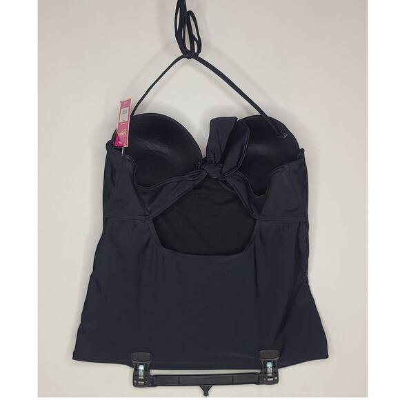 NWT Candies black tankini swim top - large - Picture 2 of 5